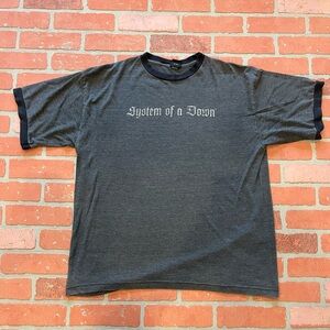 Men’s System of a Down Band T-Shirt XL Gray